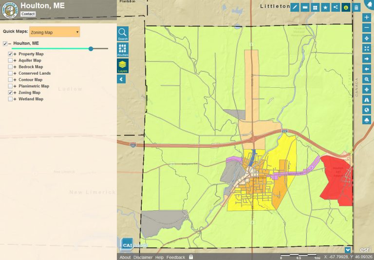 Zoning Maps In Houlton ME Town Of Houlton Zoning Property Uses. What