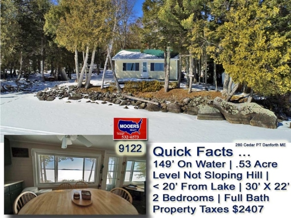 For Sale 280 Cedar Point Road Weston, ME