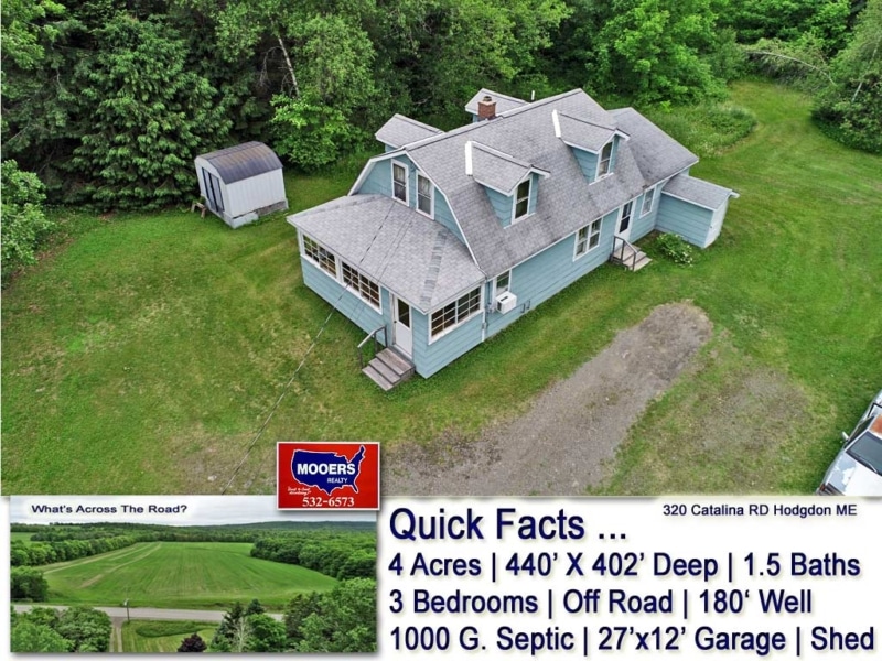 Mooers Realty, Maine Real Estate Property For Sale, Northern Maine