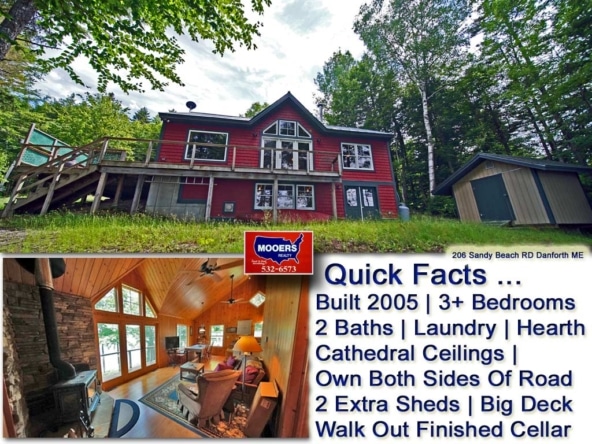 For Sale 206 Sandy Beach Road, Danforth, ME