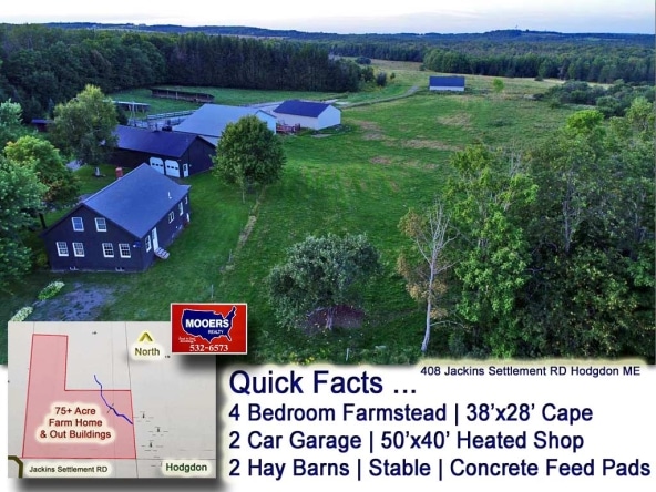 For Sale 408 Jackins Settlement Road, Hodgdon, Maine