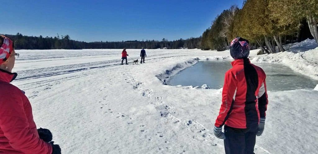 outdoors in maine winter