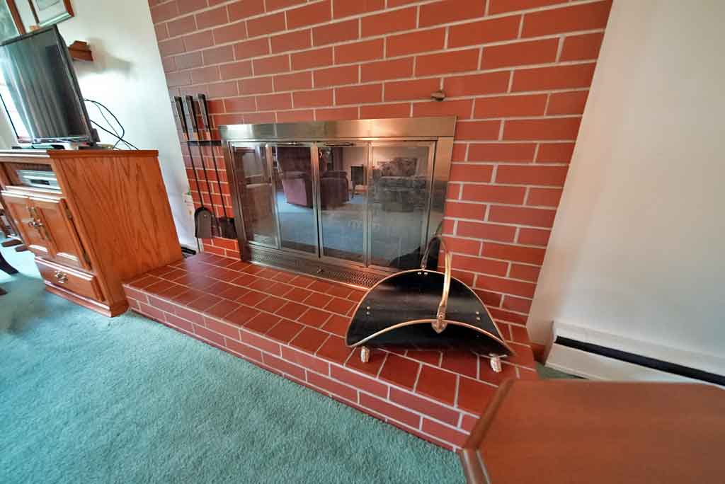 fireplace at 33 maple street houlton maine cape cod style home for sale